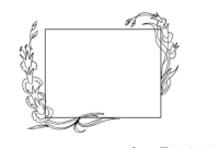 bilderrahmen zum ausmalen