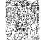 ausmalbilder weihnachtsmarkt kostenlos