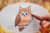 eule malen einfach eule malen einfach