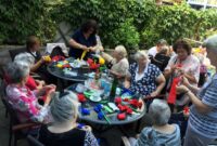 einfaches basteln mit senioren