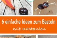 mit kastanien basteln kleinkinder