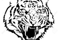 tigerkopf vorlage