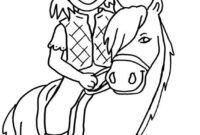 pferd mit reiterin ausmalbild pferd mit reiterin ausmalbild