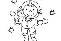astronaut zum ausmalen