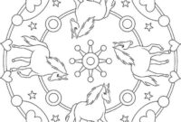 pferde mandalas zum ausmalen