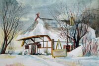 einfache winterbilder malen einfache winterbilder malen