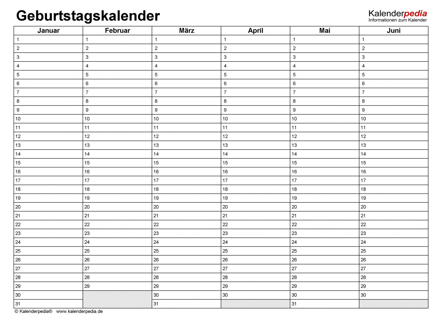 Flugblatt Eintritt Quagga Kalenderpedia Geburtstagskalender Breite