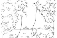 drachen steigen ausmalbild