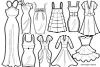 ausmalbilder kleider designs