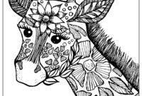 giraffen ausmalbilder