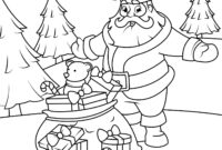 ausmalbilder weihnachtsmann