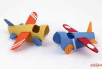 flugzeug basteln kinder