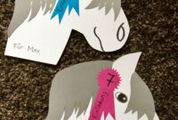 pferde basteln kindergeburtstag