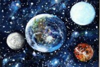 universum malen einfach universum malen einfach