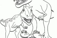 dino zug ausmalbild