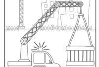 ausmalbilder baustellenfahrzeuge