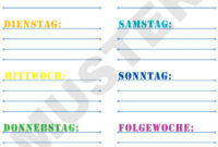 wochenplan zum ausdrucken kostenlos