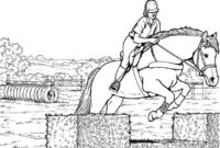 ausmalbild springreiten ausmalbild springreiten