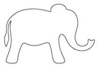 elefanten vorlage