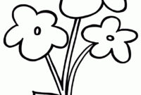 blumenbild zum ausmalen