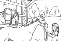 pferdehof ausmalbild