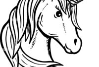einhornkopf ausmalbild einhornkopf ausmalbild