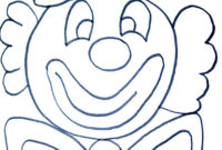 clowngesicht ausmalbild