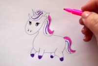 einhorn leicht malen