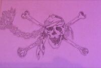piraten totenkopf zeichnen einfach