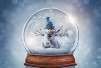 große schneekugel weihnachten