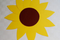 bastelvorlage sonnenblume