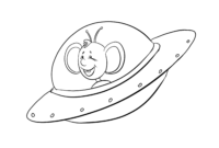 ufo ausmalbild ufo ausmalbild