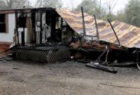 trailer in the fire trailer in the fire