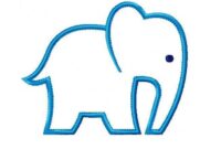 elefant umriss einfach