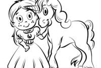 ausmalbild prinzessin pferd