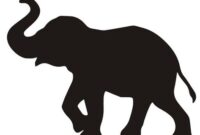 elefanten schablone elefanten schablone