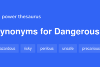 very dangerous synonym very dangerous synonym