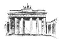 skizze brandenburger tor