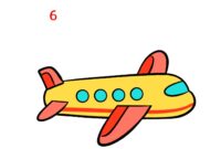 kleines flugzeug malen