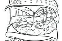 hamburger ausmalbild