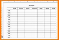 wochenplaner vorlage pdf