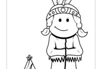 ausmalbilder indianerin