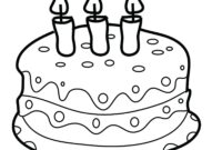 malvorlage geburtstagskuchen malvorlage geburtstagskuchen