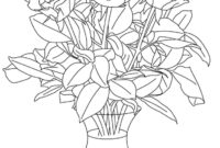 ausmalbilder blumenstrauß