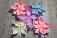 blumen origami falten