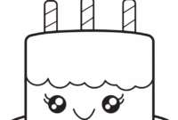 malvorlage kuchen zum ausmalen