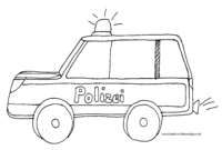 polizeiauto malvorlage