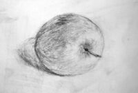 apfel skizze apfel skizze