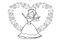 ausmalbild prinzessin kostenlos