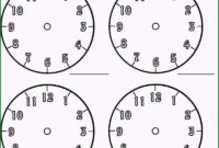 blanko uhr zum ausdrucken